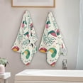 thumbnail image 4 of SKYSONIC 2 Pack Colorful Birds Cartoon Hand Towels, Spring Flower Branch Kitchen Towel Ultra Soft and Absorbent,Decorative Fingertip Face Towel for Bathroom Hotel, 28.3"x14.4", 4 of 6