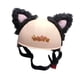 thumbnail image 5 of Accesorios genéricos para cascos Orejas de peluche de dibujos animados para cascos de snowboard Negro, 5 of 8