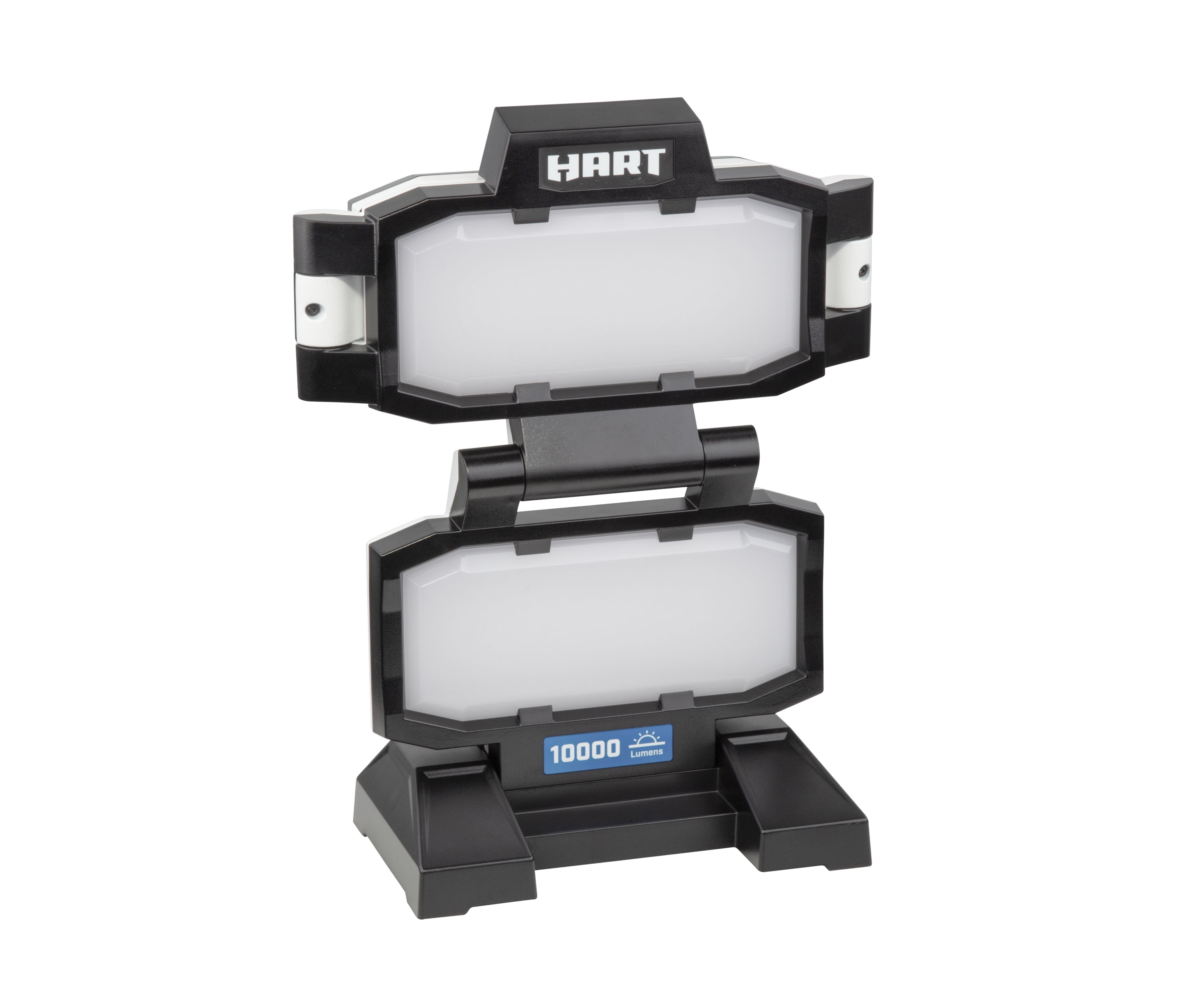 HART Portable 4-Panel Plug-in LED Work Light, Adjustable, Foldable, Black, 10,000 Lumens