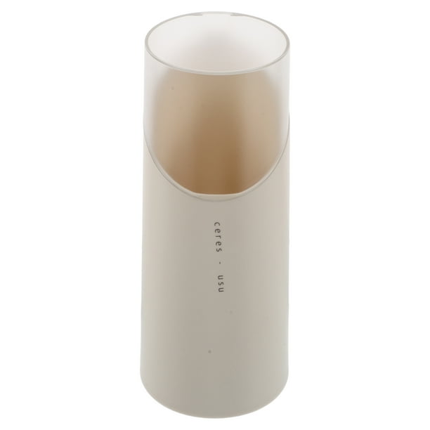 Organizador de brochas, estuche para brochas de maquillaje, organizador de maquillaje para encimera de baño, estuche para guardar brochas de maquillaje, organizador con tapa