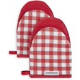 thumbnail image 1 of Kitchenaid Kitchen Aid Gingham Mini Oven Mitt Set, 5.5"x8", Passion Red, 1 of 3