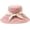 Pink, variant on CoCopeaunts Large Bucket Hat Wide Brim Bow Ladies Bucket Hats for Women Beach Chin Strap Casual Fisherman Hat Daily All-Match