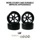 thumbnail image 2 of Llantas de plástico Vogacara 4 Uds 1/10 neumáticos para D12 todoterreno accesorios duraderos para coche RC, 2 of 6