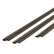 M-D Building Products 01677 36 in. x 84 in. Bronze Flat-design Aluminum and Vinyl Screw-on Top and Sides Door Seal Kit