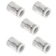thumbnail image 1 of Conectores de aire de 1/2" hembra para manguera, 5 piezas, tono blanco y plateado, plástico y metal, conexión rápida, 1 of 1