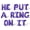 Purple, variant on Letter Balloons - HE PUT A RING ON IT 16" Inch Alphabet Letters Foil Mylar Balloon Engagement Party Banner (Red)
