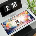 thumbnail image 3 of Happy Birthday to Australian Shepherd Kitten Party Balloons Cake Desk Mat Full Keyboard Mouse Pad Aussie Dog Lover Gifts Large Mousepad - 00027, 3 of 5