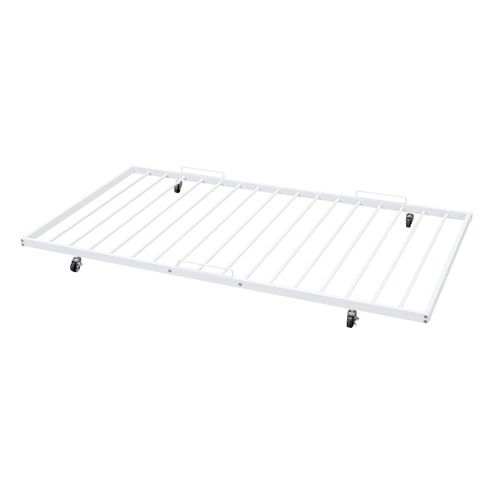 Aukfa Full XL over Queen Metal Bunk Bed with Trundle Bed for Teens, Adults, Dorm, White