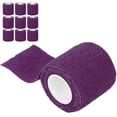 thumbnail image 3 of 10 vendajes elásticos desechables autoadhesivos multifunción, antideslizantes, a prueba de golpes, para tatuajes, color morado, 3 of 14