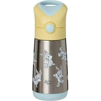 Looney Tunes by b.box 12 oz Insulated Kids Water Bottle: Keeps Drinks Cold up to 8 Hours, Warm up to 6 Hours. Triple Wall Stainless Steel Kids Drink Bottle w/Free Flow Silicone Straw Top
