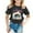 Black, variant on Girls Autism Awareness Support Theme Tee Inspirational Letter Print Casual Crewneck Short Sleeve Tops Pullover Shirt Support Event T-Shirt