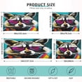 thumbnail image 2 of Civet Cat with Sunglasses Plush Pillow Cases Standard Size Ultra Soft Warm Pillowcases with Zipper 20"x26", 2 of 9