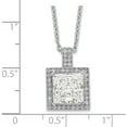 thumbnail image 3 of Sterling Silver Brilliant Embers Rhodium-Plated Cz Necklace Made In China qmp899-18, 3 of 5