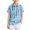 #A05-Light Blue, variant on Abcomgle Boys Polo Shirt Size 7 Short Sleeve Pique Polo Shirt Button Closure Striped School Uniform Shirts Formal Collared Golf Shirts for Kid