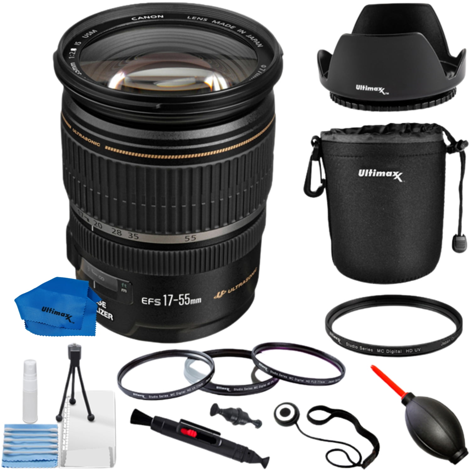 Canon EF-S 17-55mm f/2.8 IS USM Zoom Lens with Bundle Includes