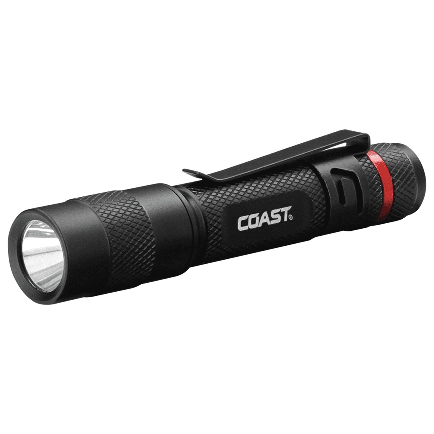 (2 pack) COAST PX22 LED Flashlight – 100 Lumens, IP54 Storm Proof, Pocket Clip, Alkaline Battery