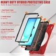 thumbnail image 3 of Funda para Samsung Galaxy Tab S10 FE+ Plus de 13,1 pulgadas, modelo 2025 (X620/X626B), funda de silicona resistente con asa, soporte de 360 ​​grados, correa y soporte para S Pen., 3 of 9