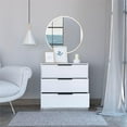 thumbnail image 5 of Home Square 3-Piece Set with 3 Drawer Dresser & 2 Nightstands in White, 5 of 15