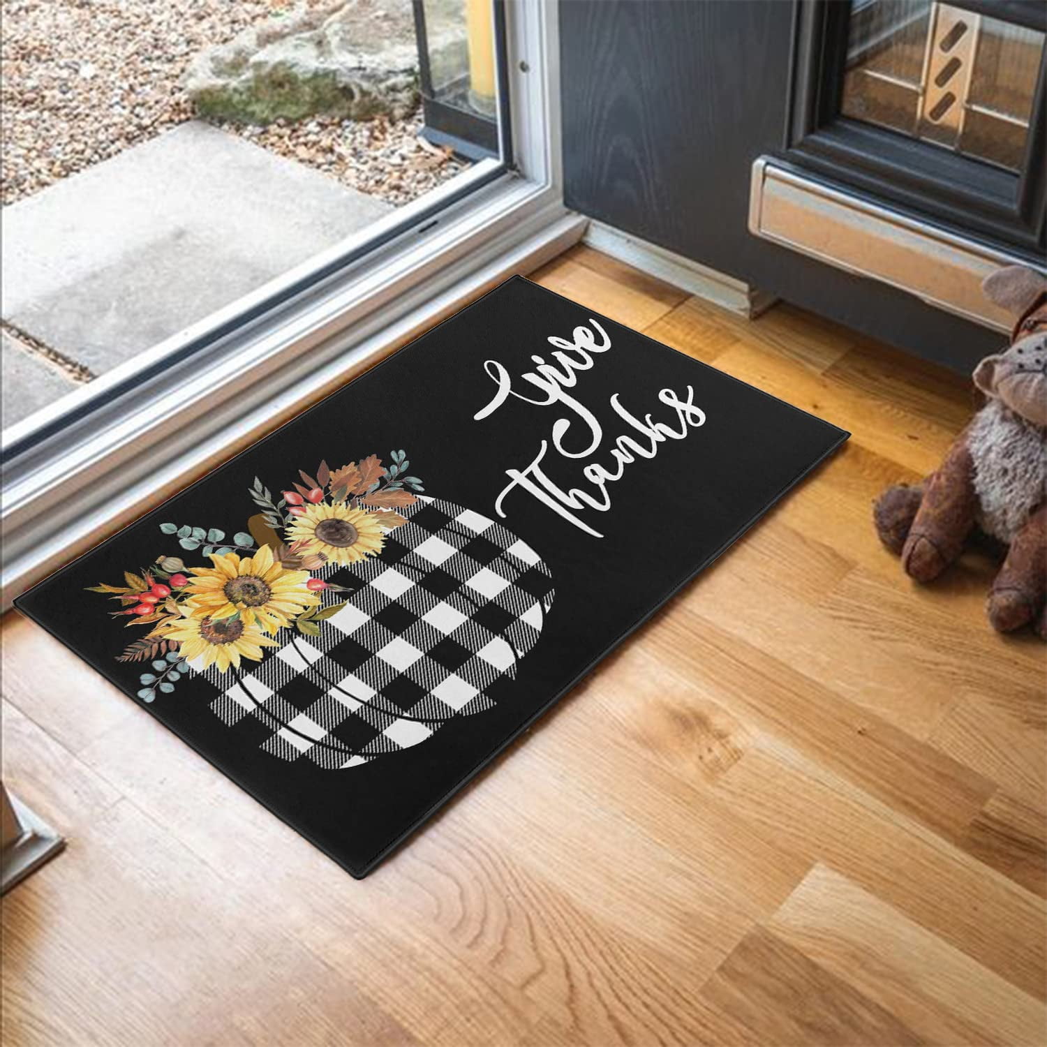 Shoe Mat Beware of Mr. Sanders Doormat Front Door Decor Welcome Rugs Front  Door Outdoor ( Size : 50X80CM )