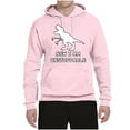 thumbnail image 2 of Wild Bobby, Unstoppable T Rex Funny, Pop Culture, Unisex Graphic Hoodie Sweatshirt, Light Pink, Large, 2 of 4