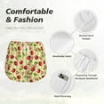 thumbnail image 5 of Disketp Cherries and Ladybirds Print Women's Shorts Workout Shorts for Athletic Gym Running Shorts with Phone Pockets Small, 5 of 8