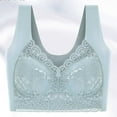 thumbnail image 6 of Lace Wireless Bra for Women Full Coverage Push Up Comfort Sleep Bra Plus Size Seamless Bralette, 6 of 8