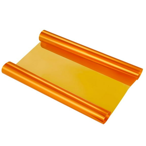 HONMEET Self Adhesive Auto Car Tint Orange Sheet for Headlights Fog Lights 1Set