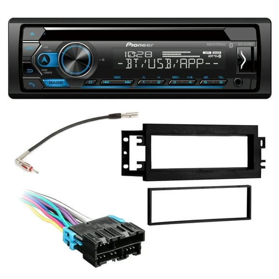 Pioneer Single DIN CD w/ Bluetooth Car Stereo Upgrade 1993-1996 Chevy Camaro Includes In-Dash Car Stereo, Dash Kit, Harness and Antenna Adapters