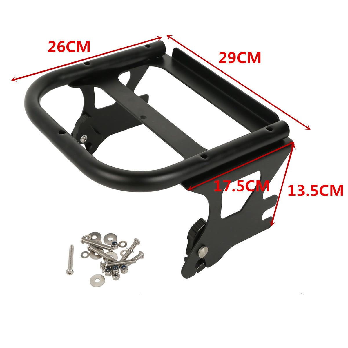 TCMT King Tour Pack Trunk Backrest Luggage Mounting Rack Docking Hardware Metal Base Plate Fit For Harley Touring Road King FLHT FLHX FLTR 1997-2008
