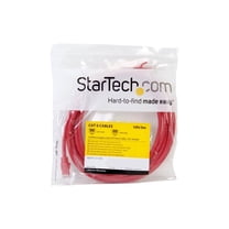 StarTech 10ft CAT6 Cable - Red CAT6 Ethernet Cable - Gigabit Ethernet Wire - 250Mhz 100W PoE RJ45 UTP CAT 6 Network Patch Cord Snagless (N6PATCH10RD)