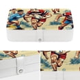 thumbnail image 4 of Football Elegant PU Leather Jewelry Box Organizer with Removable Compartment, Portable Jewelry Display & Bracelet Holder, 4 of 6