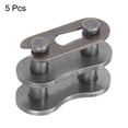 thumbnail image 3 of Uxcell 5Pack #40 Conector de Cadena Link Roller, Eslabones Divididos de Acero al Carbono de 1/2" Pitch para Cadena 08A, 3 of 6
