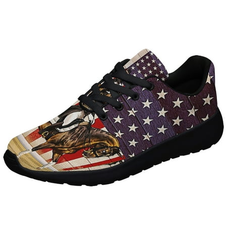 

Dressage American flag Shoes Sneakers Black Size 7