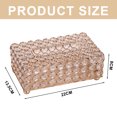 thumbnail image 2 of Caja de pañuelos de cristal de lujo de estilo europeo, caja de papel, caja de servilletas creativa, caja de almacenamiento para sala de estar, modelo de adornos para habitación, 2 of 6