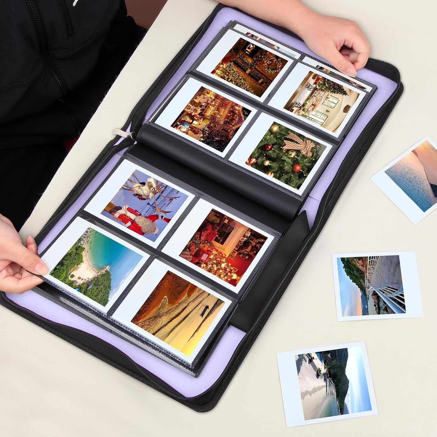 czcpp-256 Pockets Large Photo Album for Polaroid Now/i-Type/600/SX