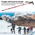 thumbnail image 4 of Postes de trekking Senderismo Pasteles de caminata T agarre Montañismo Mochila Muleta Aleación de aluminio Anti-Shock Portátil Red de bastón seitruly OD003557-01, 4 of 7