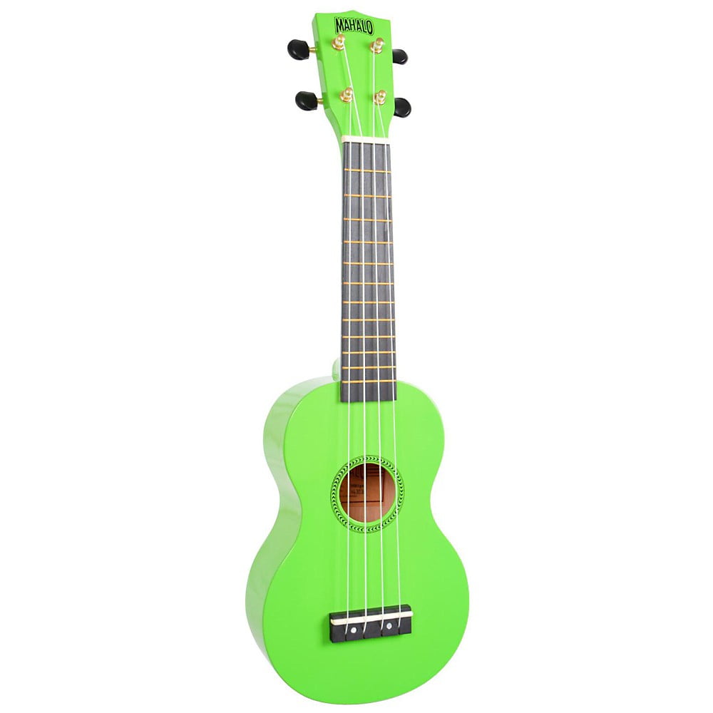 Rainbow Soprano Ukulele w/Bag Green
