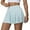 Light Blue, variant on Women'S High Waist 2-In-1 Skort For Running Tennis Yoga Fitness With Drawstring And Built-In Shorts