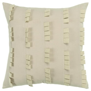 Donny Osmond Stripe 20" x 20" Cotton Canvas Pillow Cover-Heather Gray