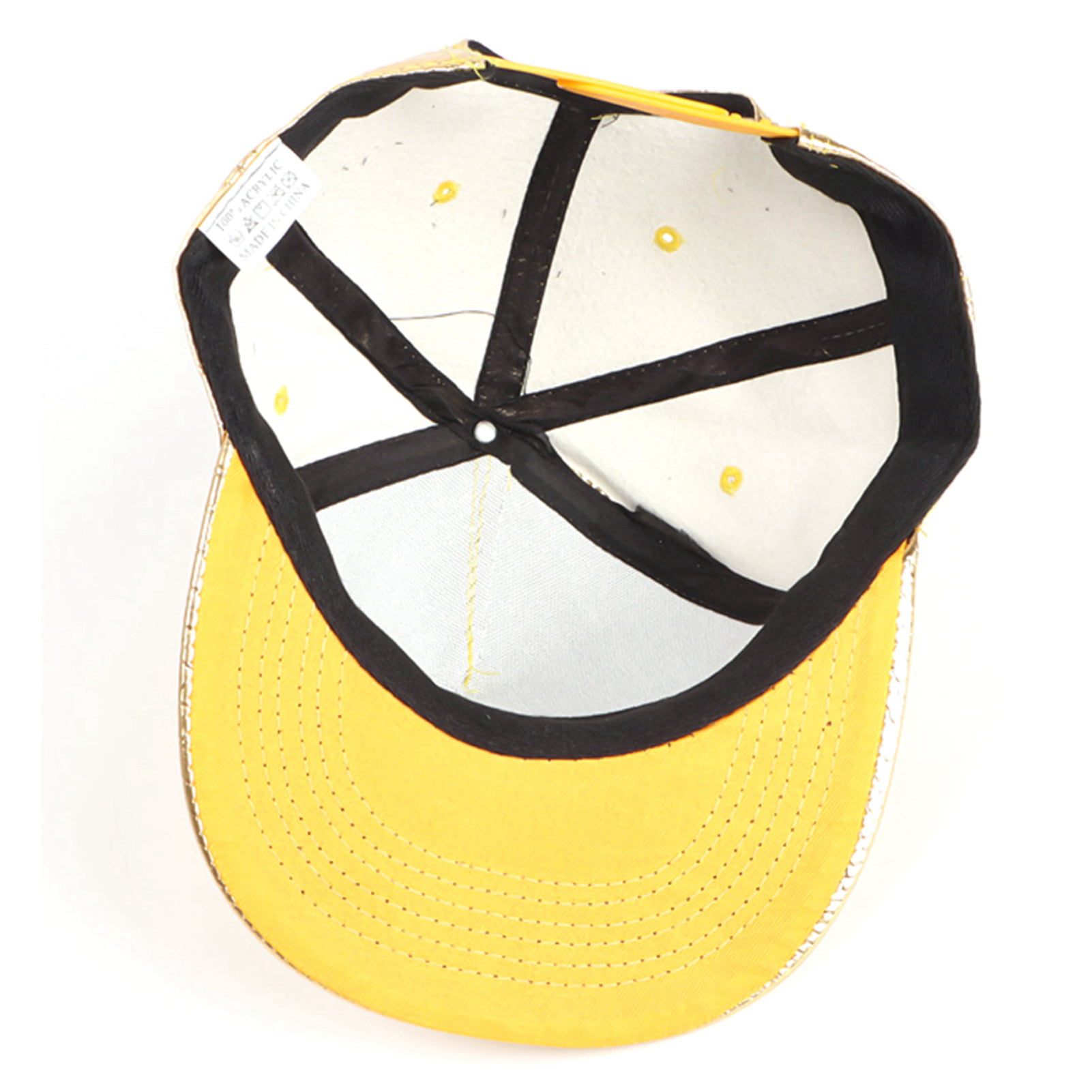 Zhanmai 3 Pieces Funny Hat Gold Rapper Hat 80s 90s Adjustable Hip Hop Hat  Dollar Sign Gold Snapback Hat Leather Brimmed Baseball Cap for Men