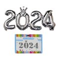 thumbnail image 1 of HEVIRGO 2024 Number Balloon Decoration Bright Color Anti-explosion Inflatable Widely Used Number Balloon New Year Party Ornament, 1 of 11