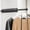 Black, variant on UniVerse Valet Rod for Closet Pull Out, Retractable Slide Out 12" Aluminum Valet Rod Closet Organization Valet Clothing Hanger Rods Perfect for Suits Freshly Pressed Clothes Gold