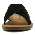 thumbnail image 3 of Soda Shoes Women Sandals Crisscross Band Strap Casual Slides REFLECT-S Black 7.5, 3 of 5