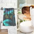 thumbnail image 6 of Coolnut Sunflower in Neon Hand Towels 2 Pieces 16×28 inches, Cotton Bath Towel Water Absorbent Lightweight Quickdry Towels for Bathroom Ktichen Travel Gym, 6 of 6