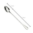 thumbnail image 2 of Long-handled ice tea spoon, cocktail stir spoons, stainless steel coffee spoons, ice cream scoop Set of 8, 2 of 5