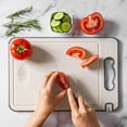 thumbnail image 1 of Kieccall Double Sided Stainless Steel Cutting Board Kitchen Chopping Board For Home Kitchen Meat Vegetable Cutting, 1 of 4