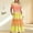 Yellow summer dresses, variant on pimelu Dresses for Women Dresses for Women Flowy Pleated Ruffle Swing Loose Tunic Pocket Long Dresses Summer Vintage Tie-Dye Short Sleeve Round Neck Girls Maxi Sundresses