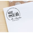 thumbnail image 3 of Printtoo Personalized&nbsp;Round Black Self Inking Library Stamp Custom From The Classroom Of Heavy Duty Rubber Stamper-45 mm, 3 of 6