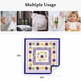 thumbnail image 5 of Blue Purple Lemons Cloth Napkins, Summer Watercolor Italian Style Flower Washable and Reusable Dinner Napkins Set of 2, Table Napkin for Kitchen Party Birthday Wedding Hotel Housewarming 20"x20", 5 of 9