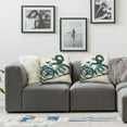 thumbnail image 3 of Blue Bicycle with Linen Throw Waist Pillow Case Decorative Cushion Cover Winter Outdoor Decor Pillows for Sofa Couch Pillowcases, 3 of 6